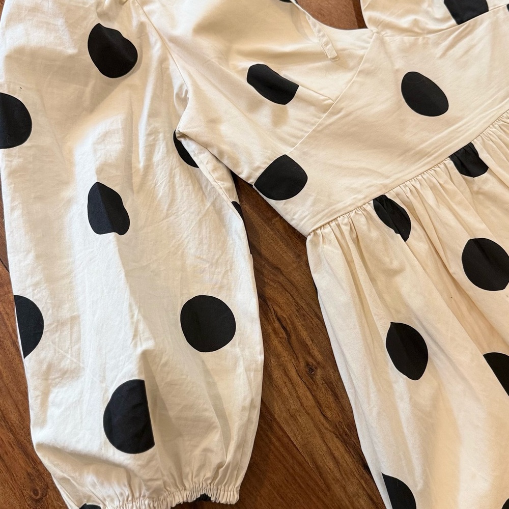 English Factory Polka Dot Puff Sleeve Dress - Picture 6 of 8